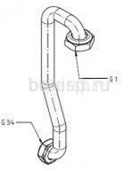 Трубка возврата из бойлера Baxi / Бакси ( арт.: 3602410 )
